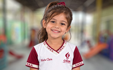 Aluna da Educação Infantil do CNSA
