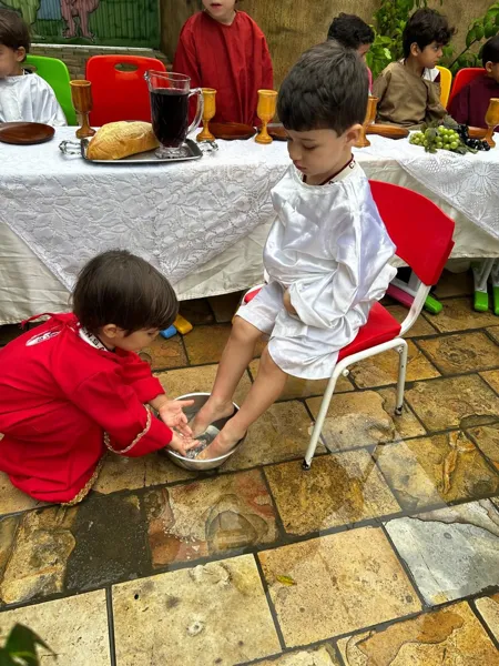 Vivência da Semana Santa na Educação Infantil — foto 2